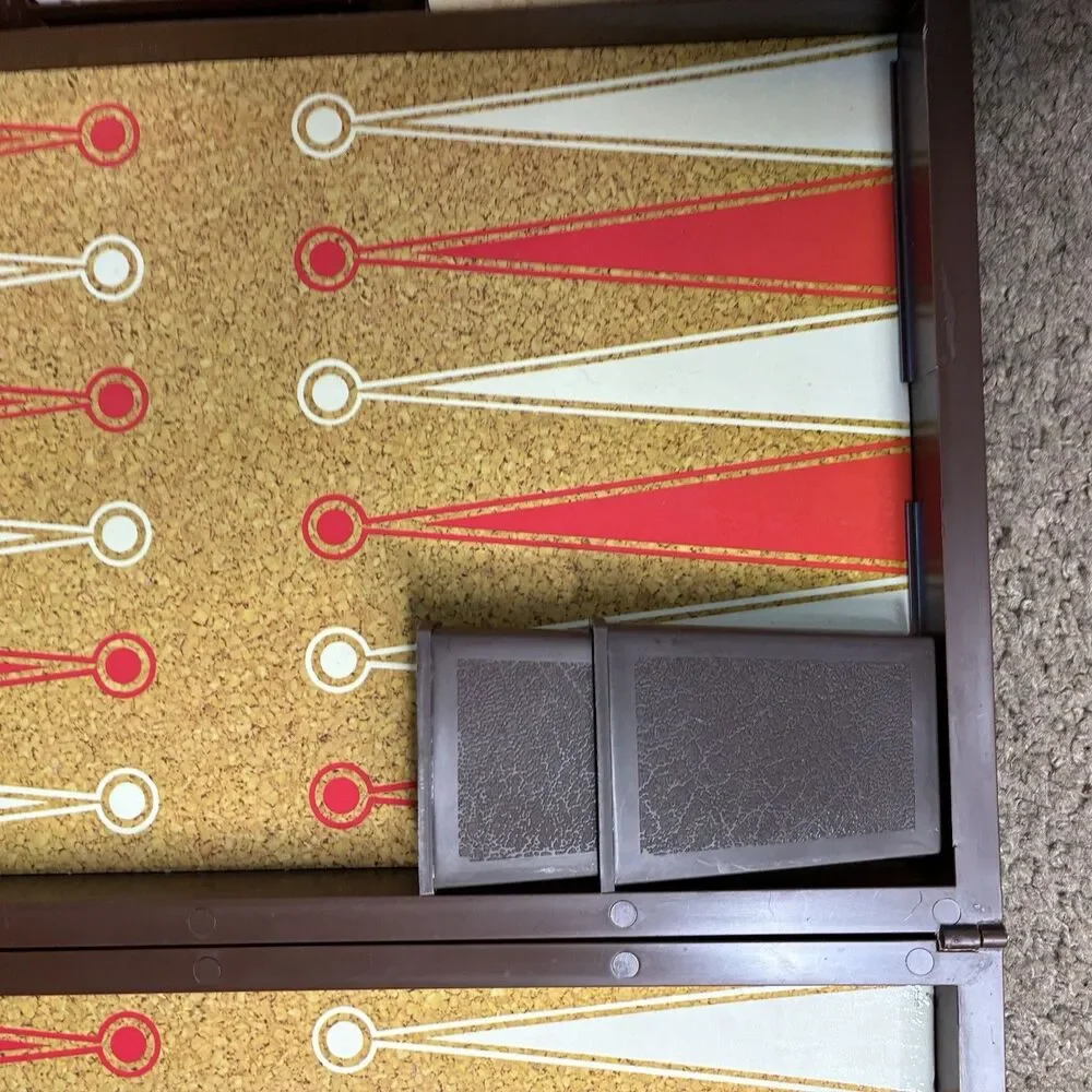 1973 E.S. Lowe Tournament Backgammon Complete In Box Nice Condition Game Night